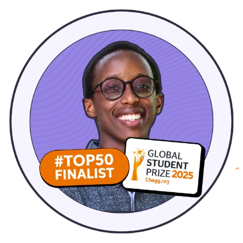 2025 Chegg Top 50 Global Student Prize Finalist photograph